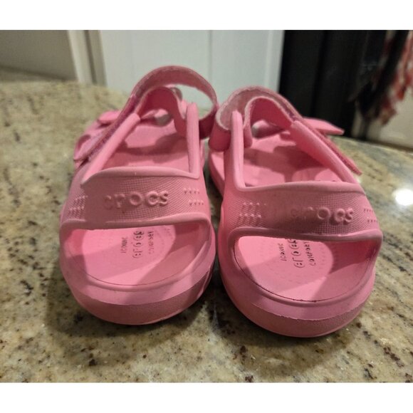 Crocs 206267 Kids Pink Lemonade Swiftwater Expedition Sandals Straps Size US J2 - Picture 8 of 14